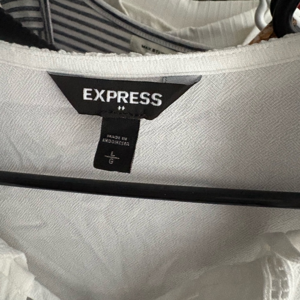 Express Ivory Top with Ruffle Accents - Picture 5 of 7